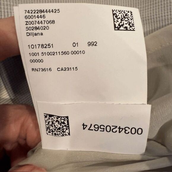 Boss Hugo Boss Diljana Dress Silver Gray Textured Sleeveless Cocktail Size 8 - Picture 12 of 16